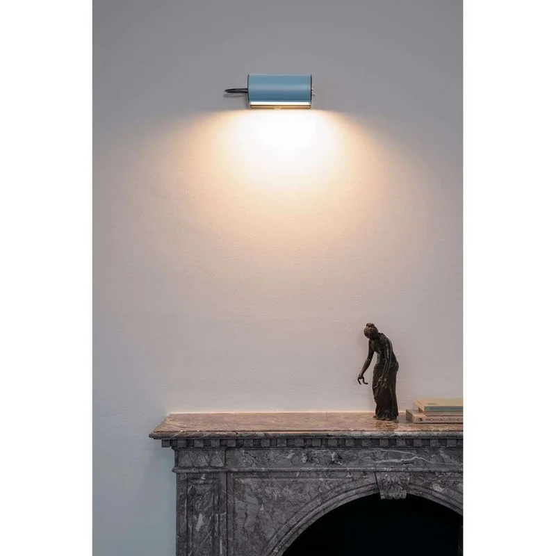 Applique Cylindrique Petite wandlamp, blauw - Nemo Lighting - Slaapkamer - Vintage / Retro van Nemo Lighting – productfoto