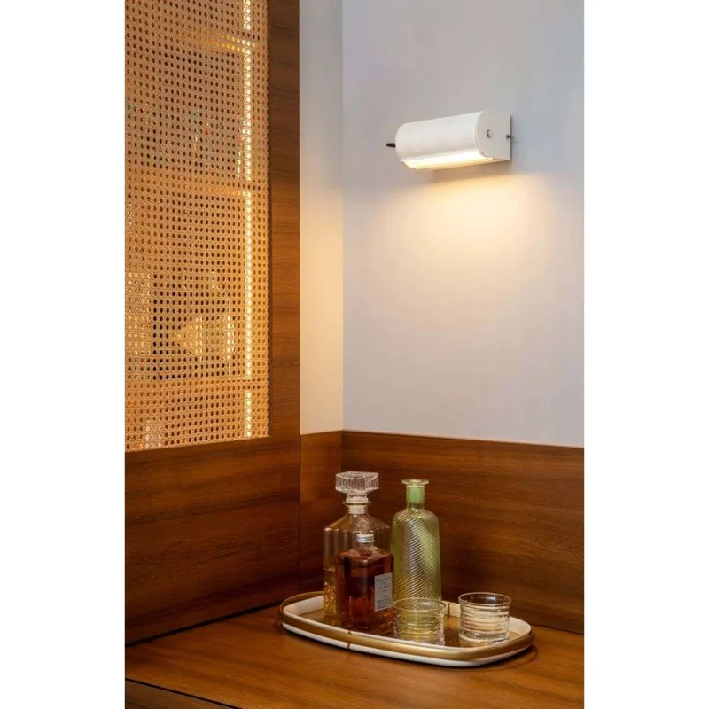 Applique Cylindrique Petite wandlamp, grijs - Nemo Lighting - Slaapkamer - Vintage / Retro van Nemo Lighting – productfoto