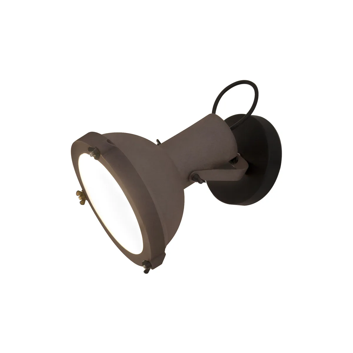Drehbare Wandleuchte Le Corbusier - Braun - Mattglas - Designer Le Corbusier by Nemo Lighting – product photo