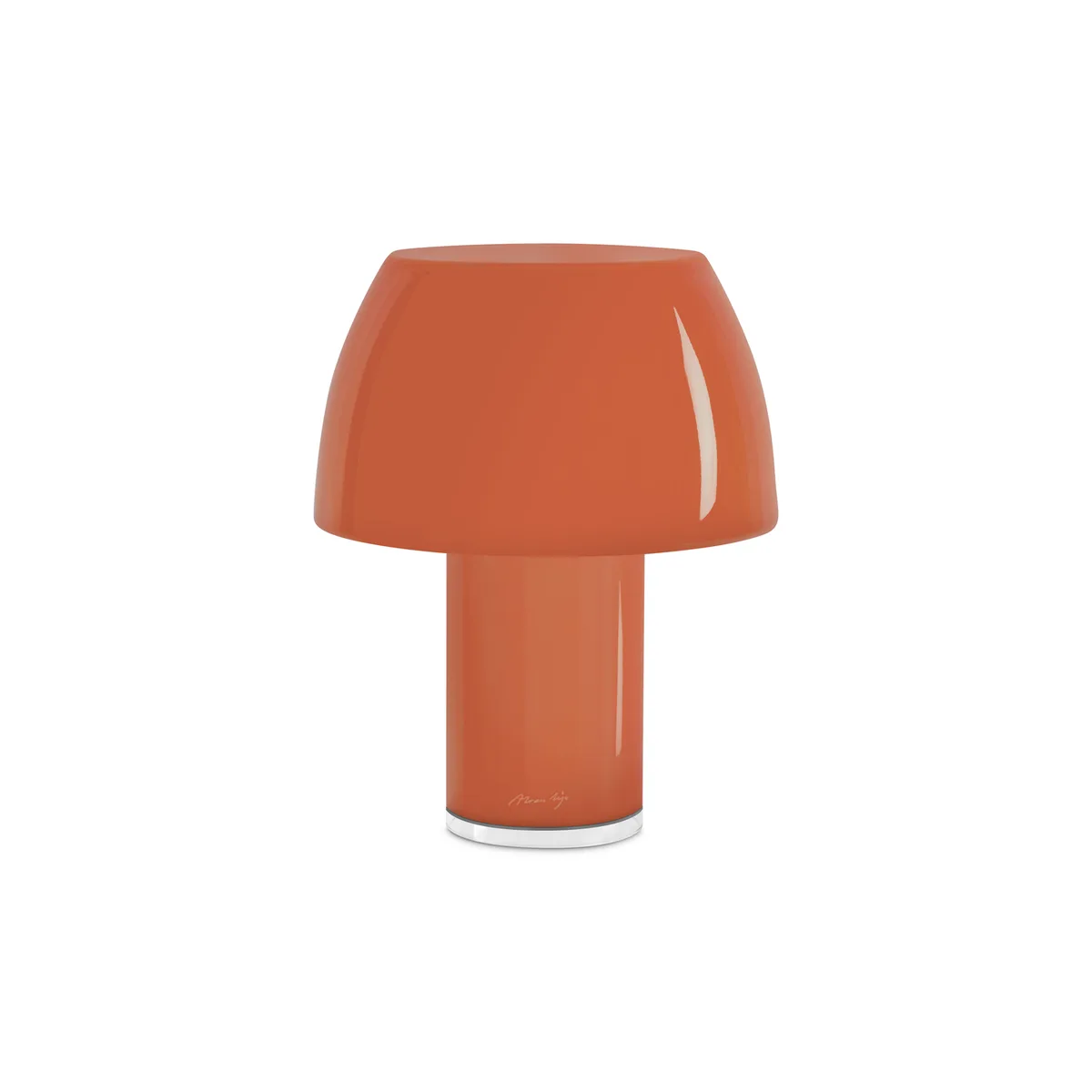 Kabellose, wiederaufladbare Außenlampe Lorosae - Orange - Glas - Designer Álvaro Siza by Nemo Lighting – product photo