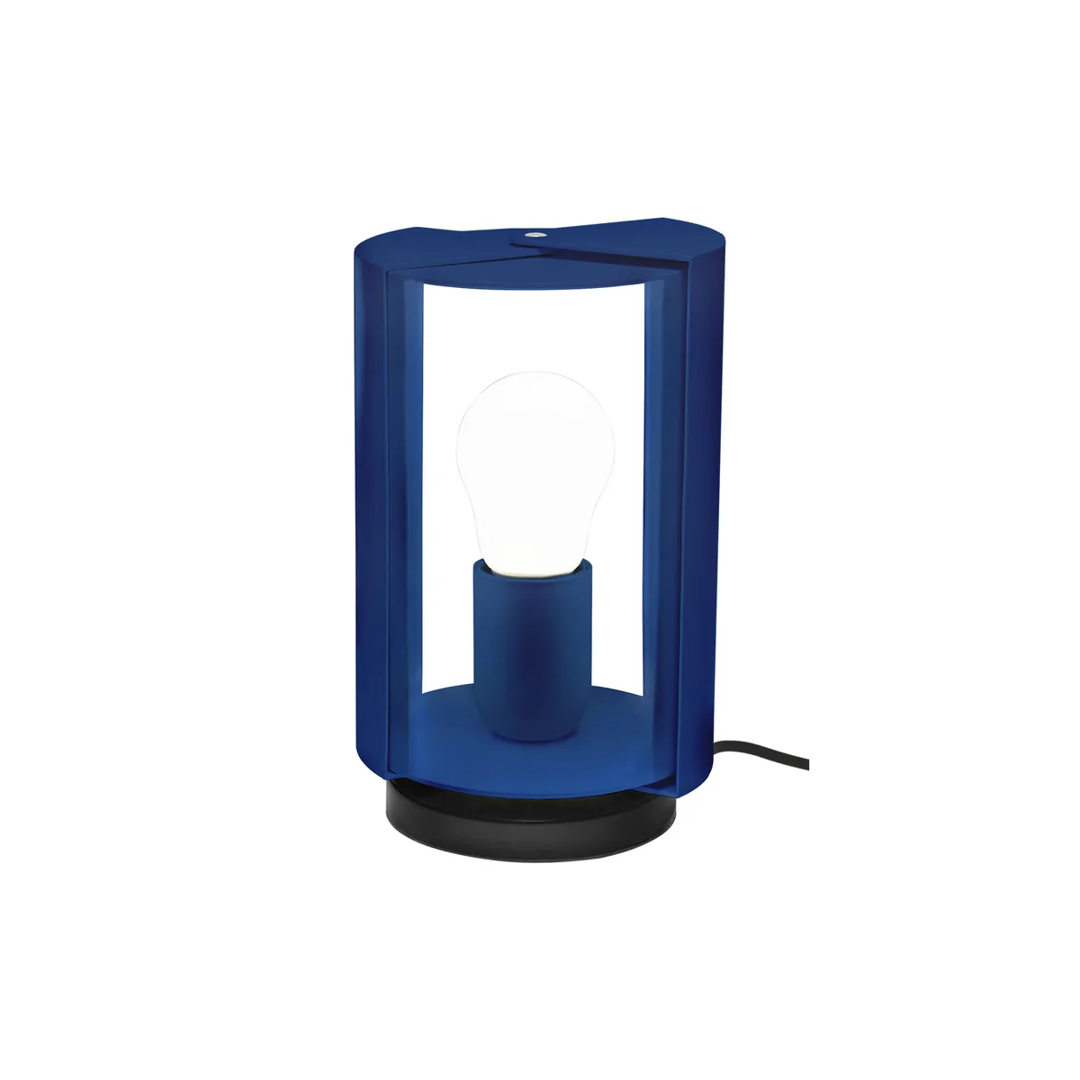 Tischleuchte Charlotte Perriand - Blau - bemalter Stahl - Designer Charlotte Perriand van Nemo Lighting – productfoto