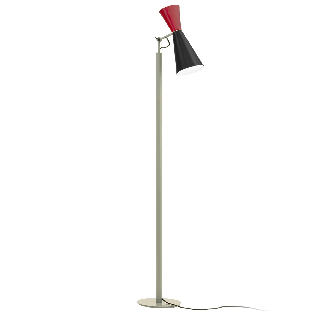 Verstellbare Lesestehleuchte Le Corbusier - Rot - Metall - Designer Le Corbusier de Nemo Lighting – photo du produit