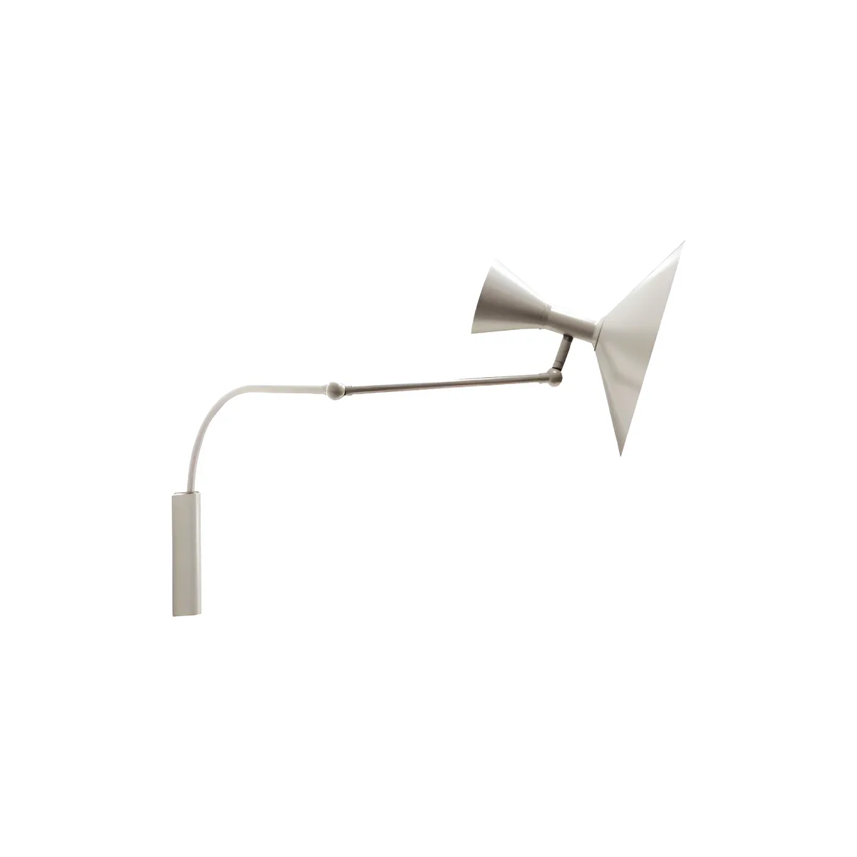 Wandleuchte mit Ausleger Le Corbusier - Weiß - Aluminium - Designer Le Corbusier van Nemo Lighting – productfoto