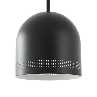 hanglamp Oura, Ø 25 cm, zwart, ijzer, E27 van NOLA in Zwart mat, Wit – productfoto 5 van 5