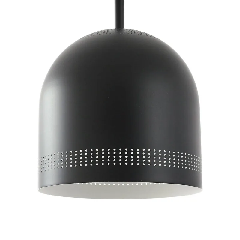 hanglamp Oura, Ø 25 cm, zwart, ijzer, E27 van NOLA in Zwart mat, Wit – productfoto 5 van 5