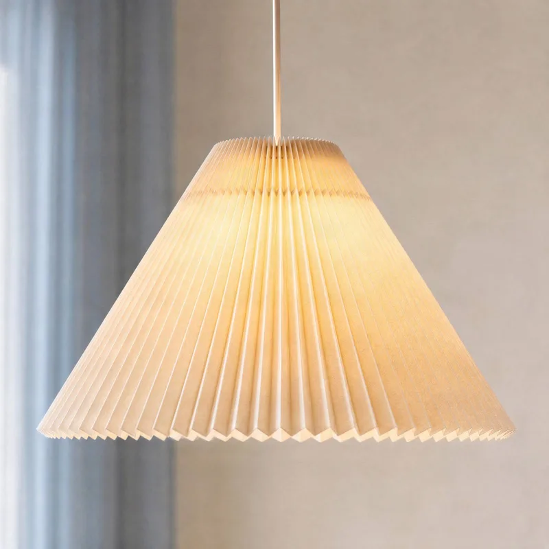 hanglamp Percy, Ø 42 cm, linnen by NOLA in Beige – product photo