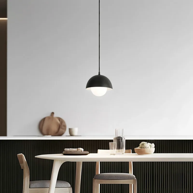 Hide hanglamp, Ø 17 cm, zwart, G9, aluminium/glas by NOLA – product photo