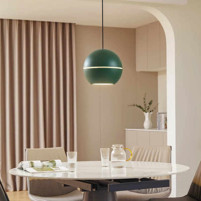 Lush hanglamp, groen, Ø 30 cm, aluminium, E27- Nola - Woonkamer - Scandinavisch - 1 lamp by NOLA – product photo