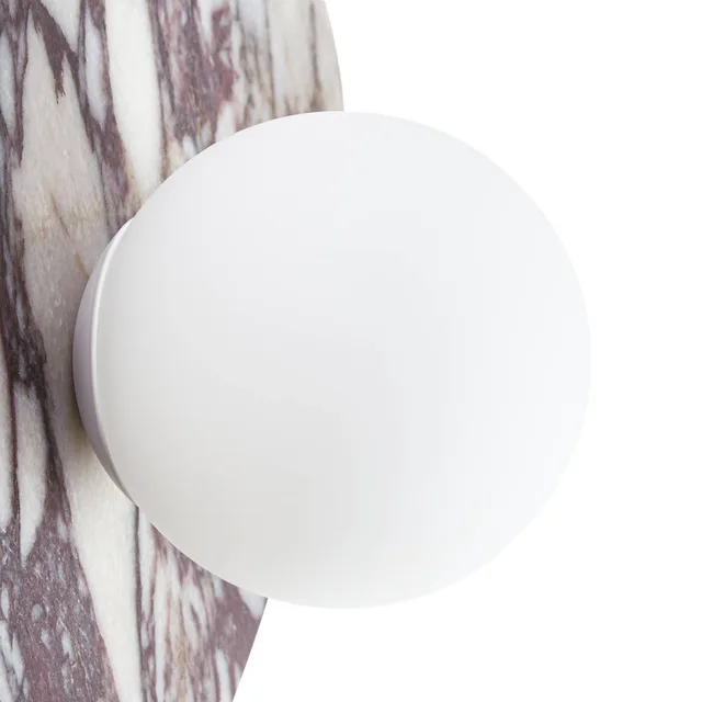 Mavi wall lamp, height 31 cm, G9, marble, glass von NOLA – Produktfoto 5 von 5