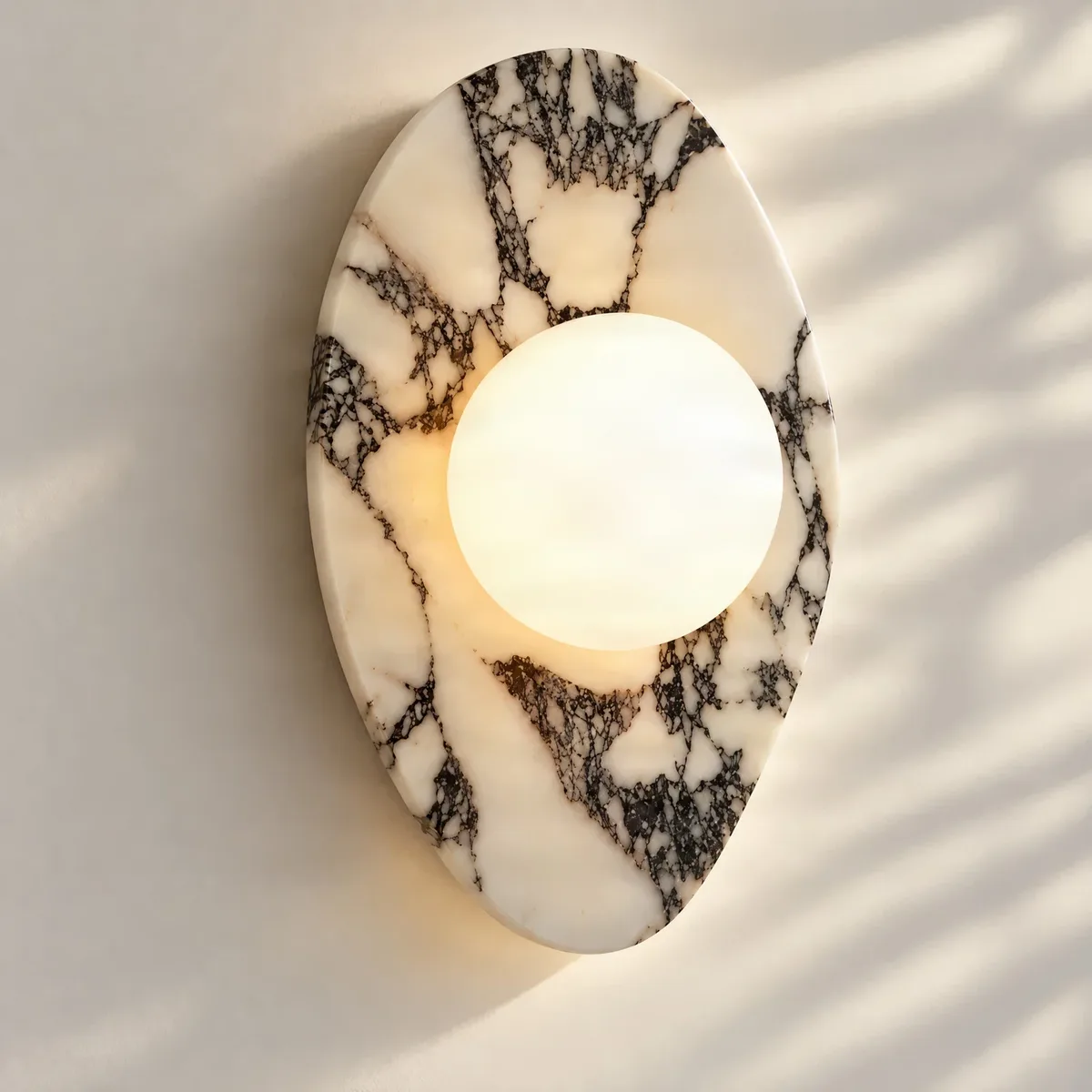 Mavi wall lamp, height 31 cm, G9, marble, glass von NOLA – Produktfoto 1 von 5