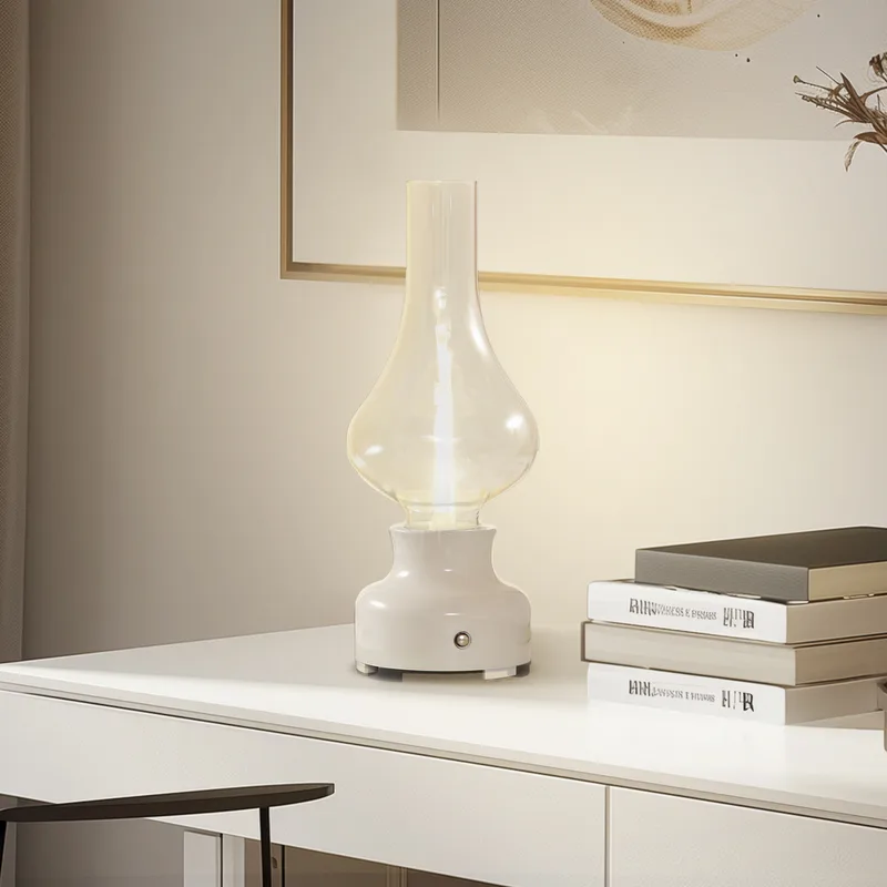 Mist draagbare tafellamp wit/transparant by NOLA – product photo