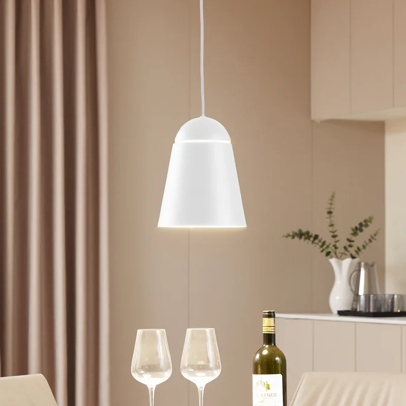 Montes hanglamp, wit, Ø 20 cm, aluminium van NOLA – productfoto