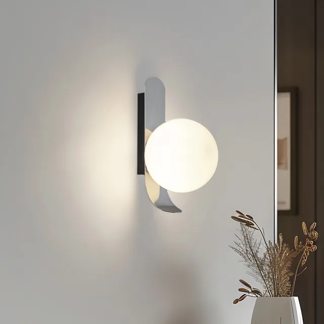Pearl wandlamp Chrome
