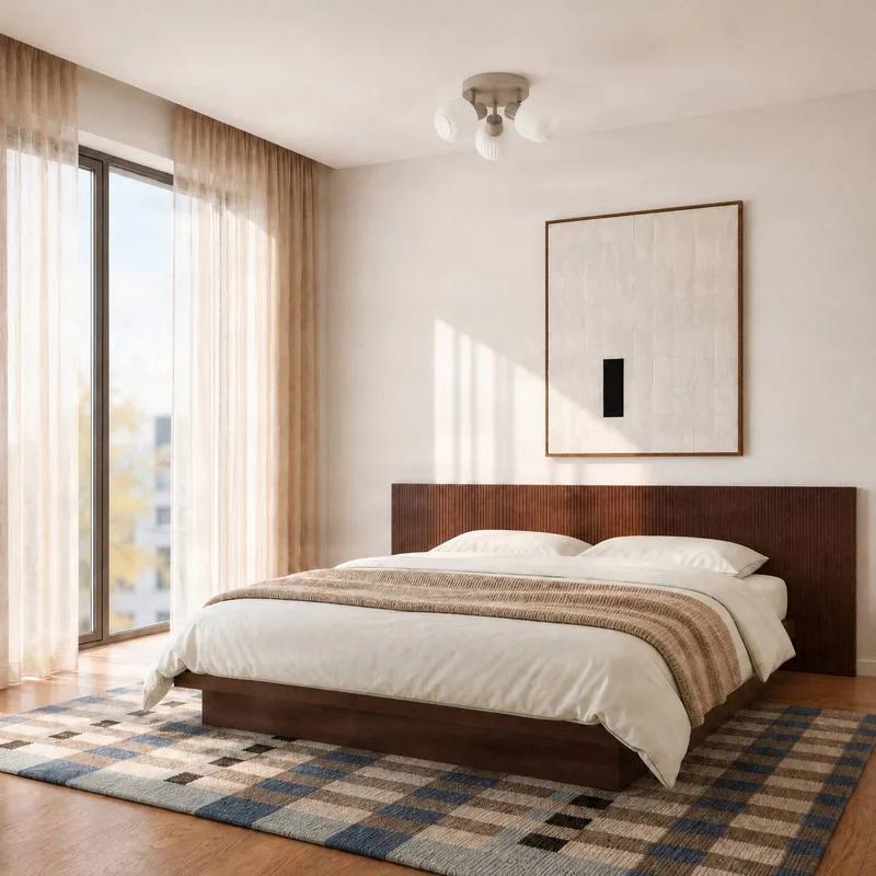 plafondspot Evey, Ø 37 cm, 3-lamps, wit/beige, glas by NOLA in White, Beige – product photo 3 of 5