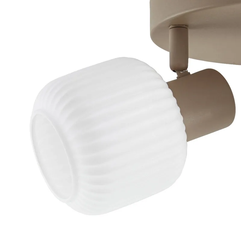 plafondspot Evey, Ø 37 cm, 3-lamps, wit/beige, glas by NOLA in White, Beige – product photo 5 of 5
