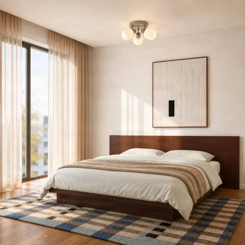 plafondspot Evey, Ø 37 cm, 3-lamps, wit/beige, glas by NOLA in White, Beige – product photo 2 of 5