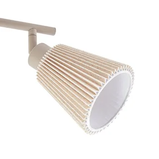 plafondspot Percy, 3-lamps, lengte 70 cm, linnen von NOLA in Beige – Produktfoto 5 von 5