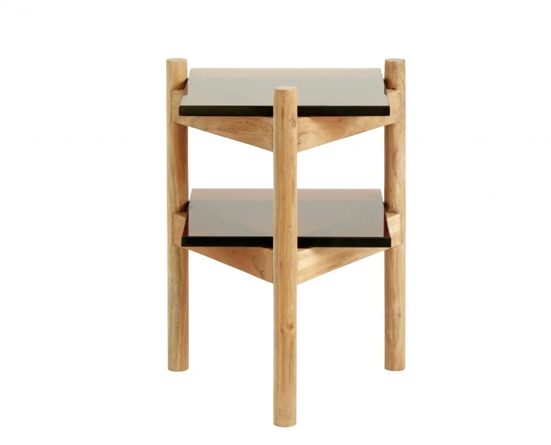 Amber bijzettafel - hout/glas fra Nordal – produktbillede