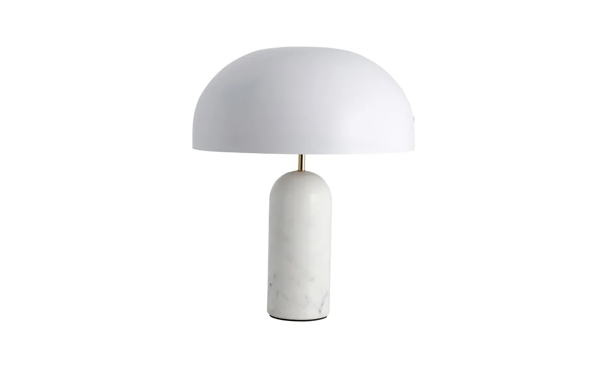ATLAS Bordslampa Marmor Vit de Nordal – photo du produit