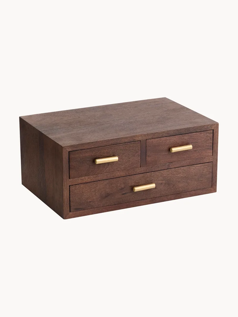 Boîte de rangement décorative en bois de manguier Suva by Nordal – product photo