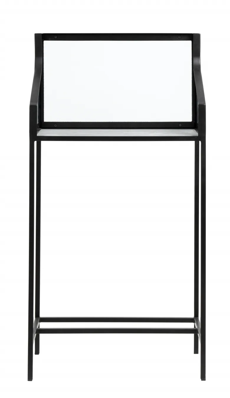 Counter marmeren/ijzeren tafel met glas van Nordal – productfoto