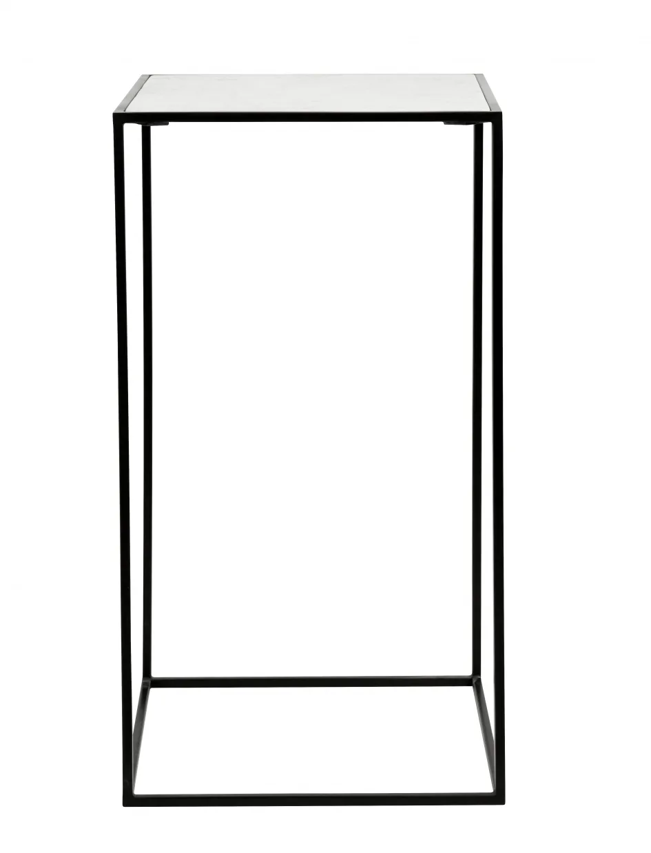 Cube bijzettafel - wit marmer L fra Nordal – produktbillede