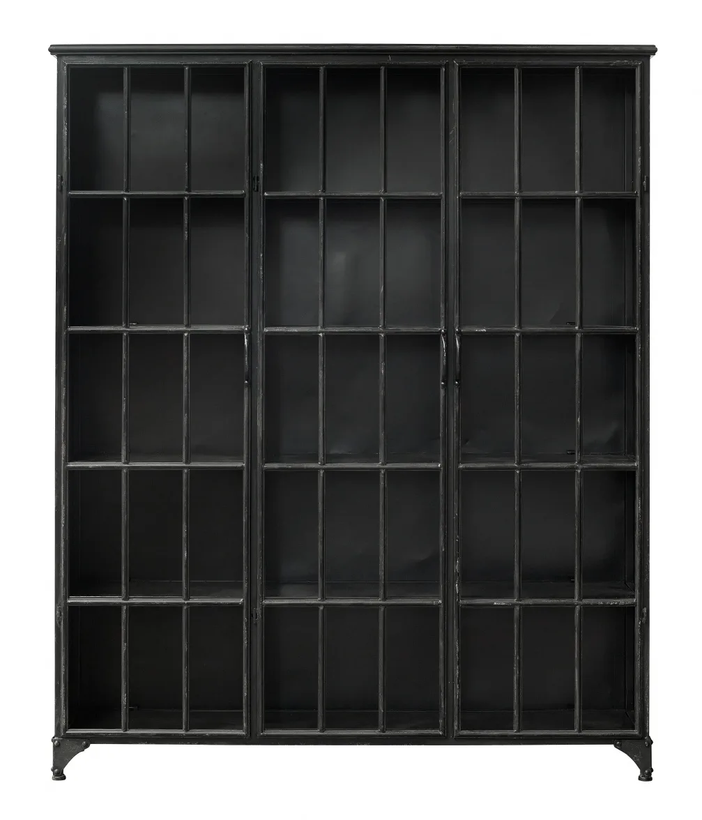Downtown ijzeren kast - zwart 150x38x180cm by Nordal – product photo