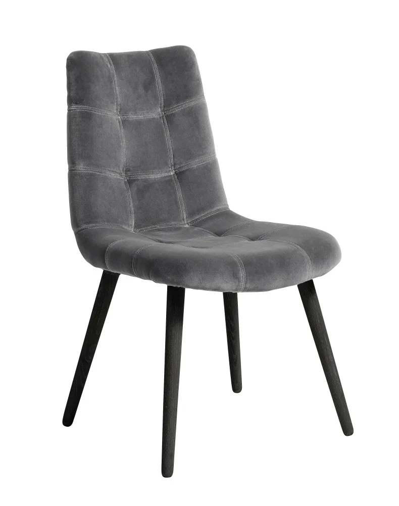 Eetkamerstoel grijs velvet van Nordal – productfoto