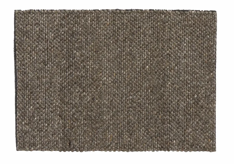 Fia vloerkleed wol - grijs/bruin - 60x90 cm. by Nordal in Bruin – product photo
