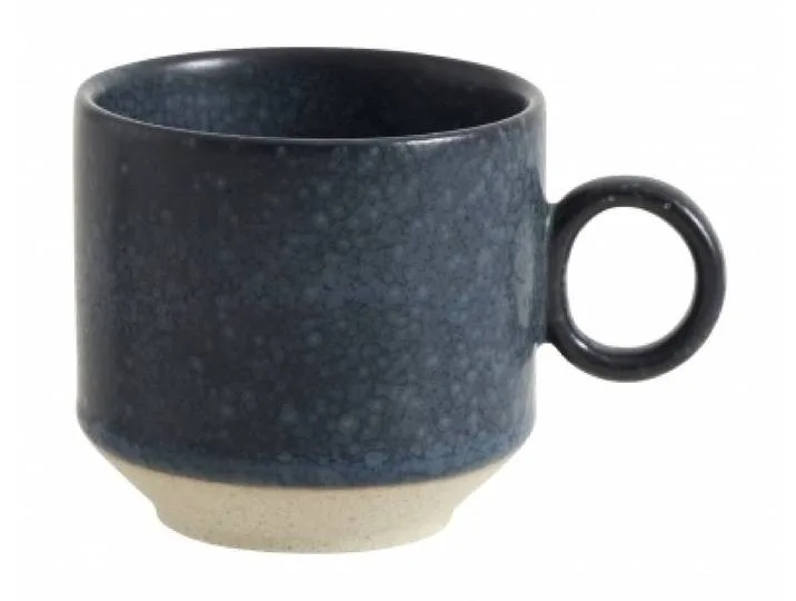 Grainy espresso mokken donkerblauw -set van 4 stuks von Nordal – Produktfoto