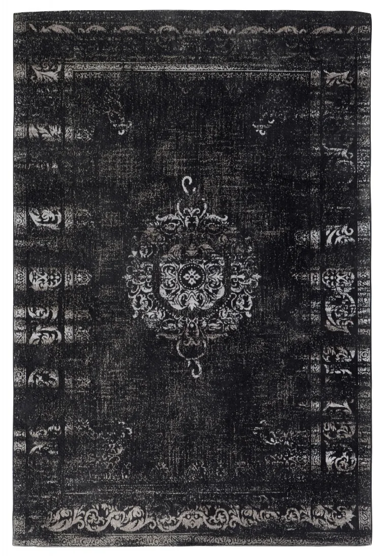 Grand geweven vloerkleed - donkergrijs/zwart 160x240 by Nordal – product photo