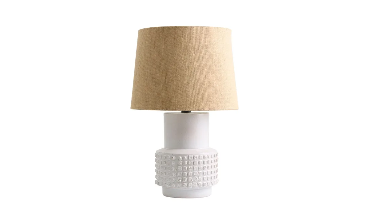 HAISAK Bordslampa H60 Sand/vit de Nordal – photo du produit