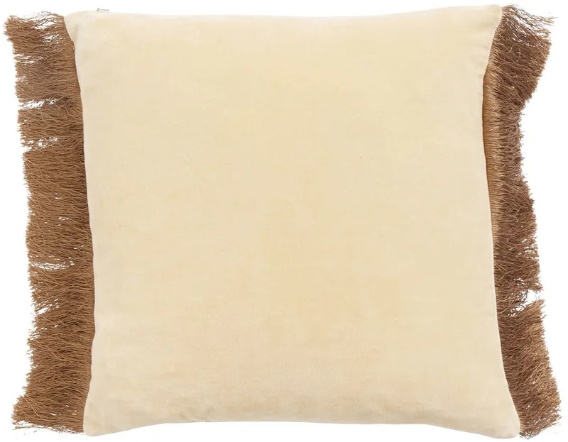 kussenhoes franjes velvet 48 x 48 by Nordal in Roze – product photo