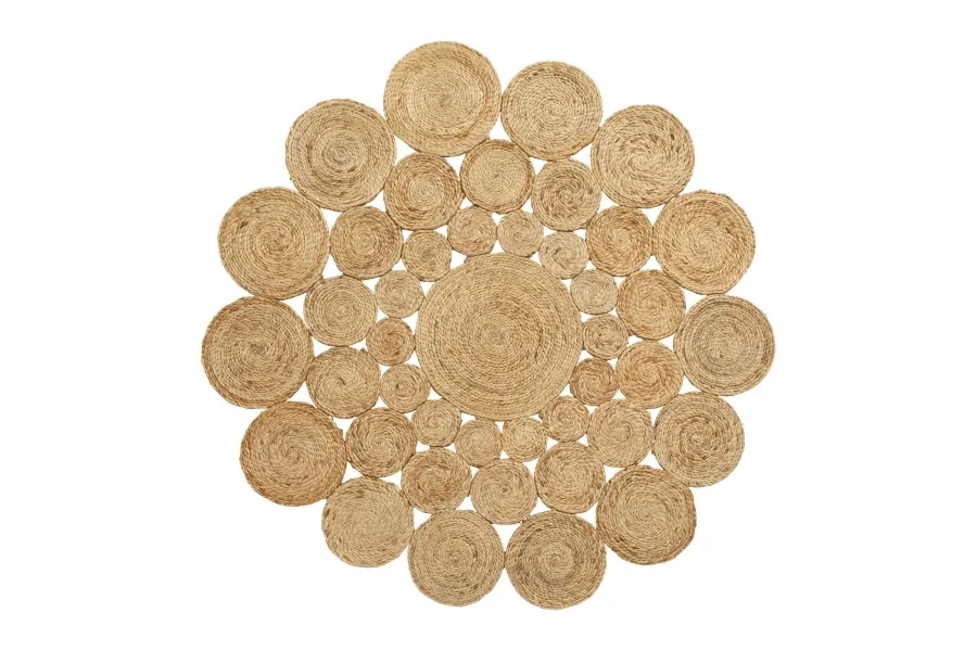 Lucia vloerkleed - jute Ø150cm van Nordal – productfoto