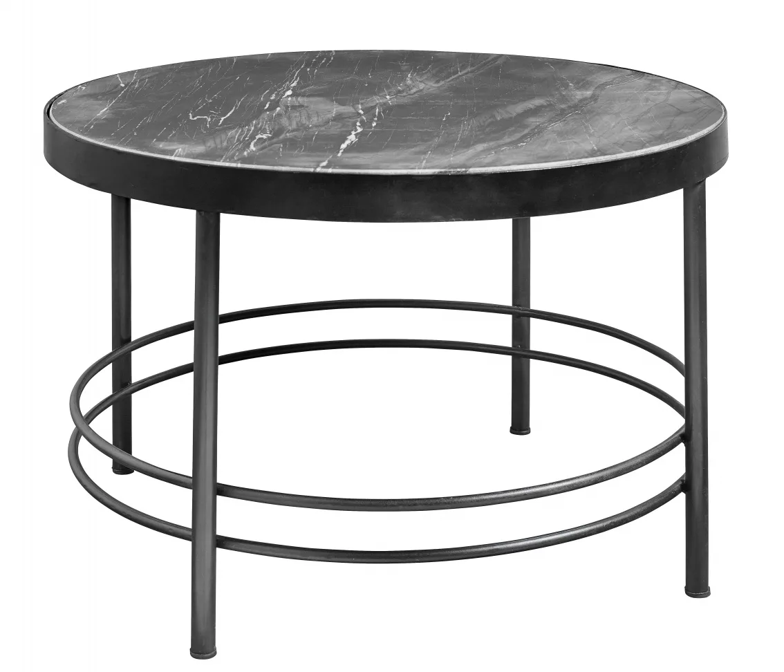 Midnight salontafel rond - zwart van Nordal – productfoto