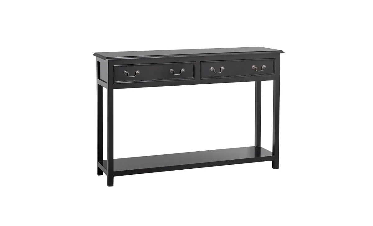 Moss console tafel met laden - zwart van Nordal – productfoto