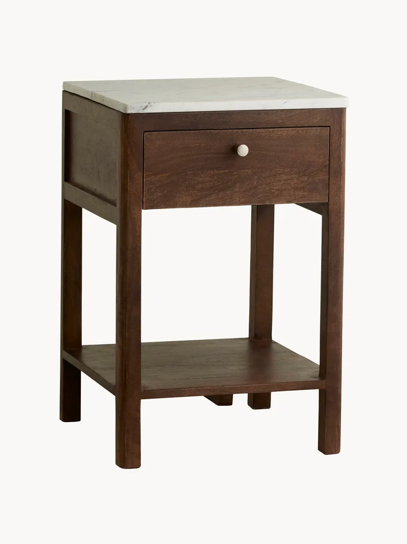 Nachtkastje Bille van mangohout van Nordal – productfoto