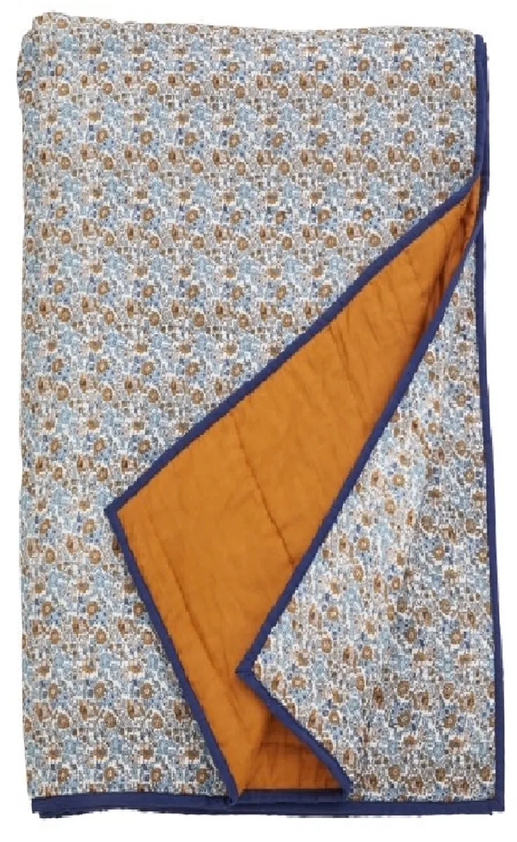 Plaid Ry blauw/bruin 140 x 210 by Nordal in Blauw – product photo
