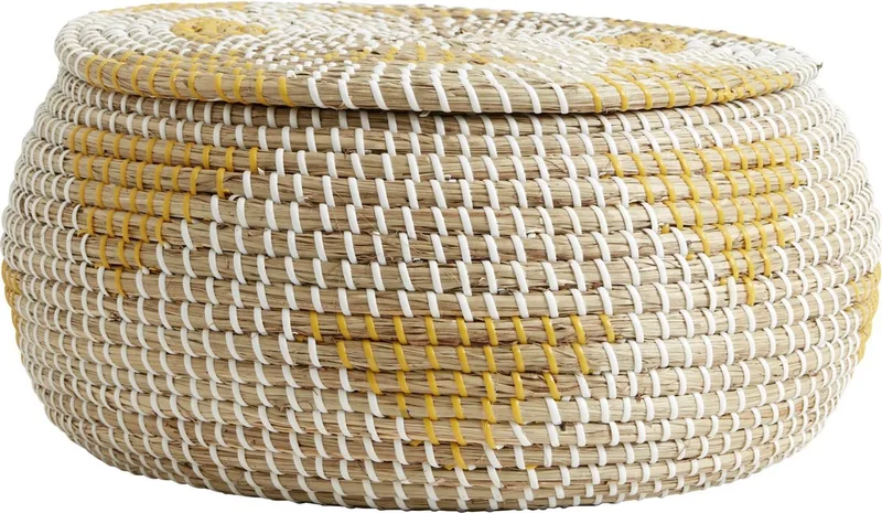 Rosea basket, col. nature/yellow von Nordal in Geel – Produktfoto
