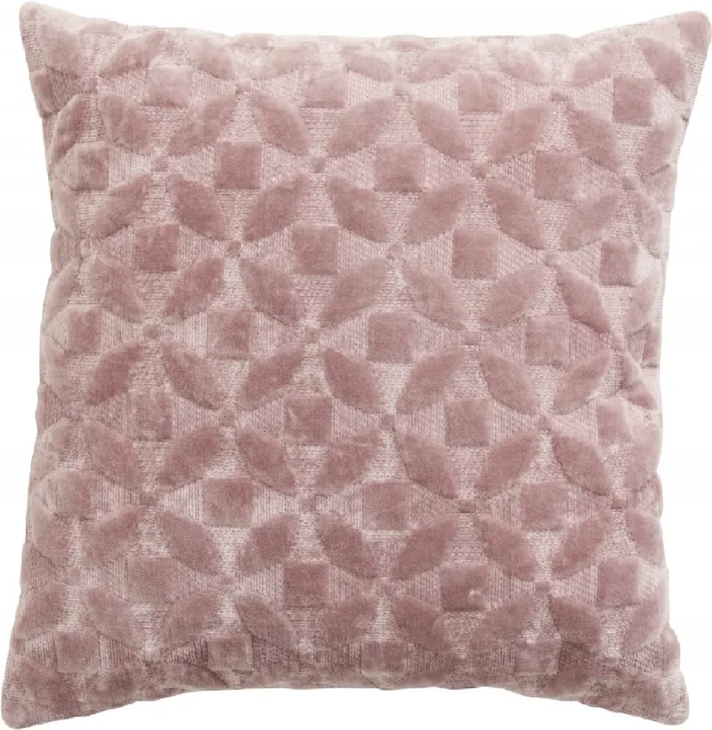 Sierkussen Borrie 45 x 45 de Nordal en Roze – photo du produit