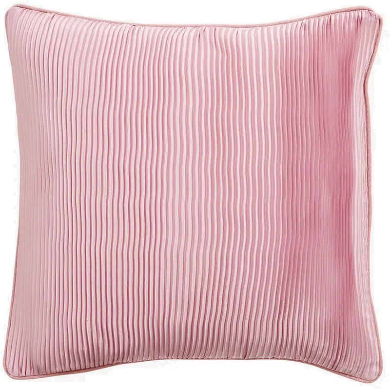 Sierkussen hoes Plisseret 50 x 50 cm voorzien van rits van Nordal in Roze – productfoto