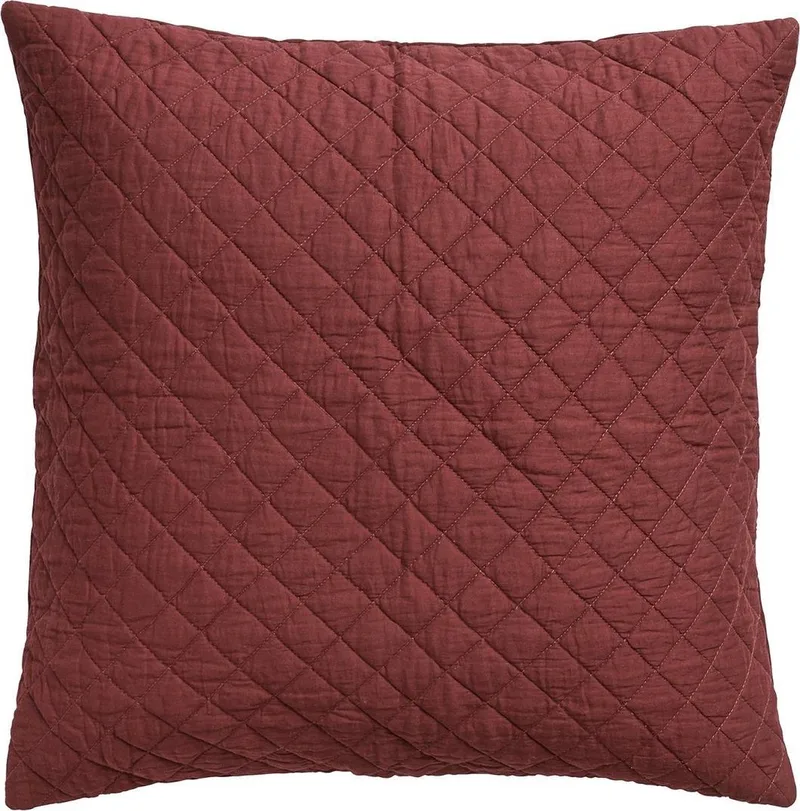Sierkussen Hoes Vallby bordeauxrood 50 x 50 cm voorzien van rits von Nordal in Rood – Produktfoto