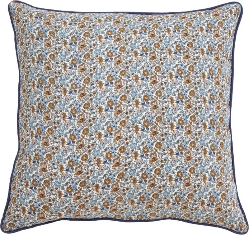 Sierkussen Ralla blauw/bruin 50 x 50 von Nordal in Blauw – Produktfoto