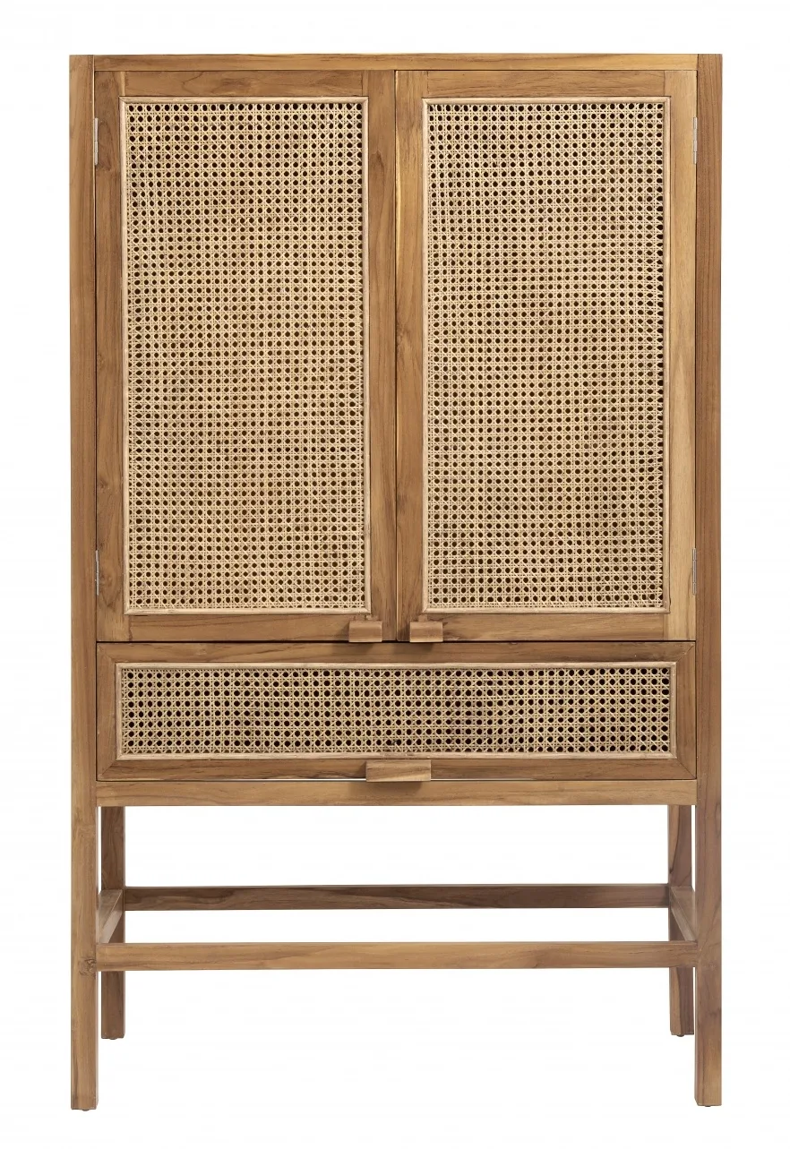 Teak kast met webbing van Nordal – productfoto