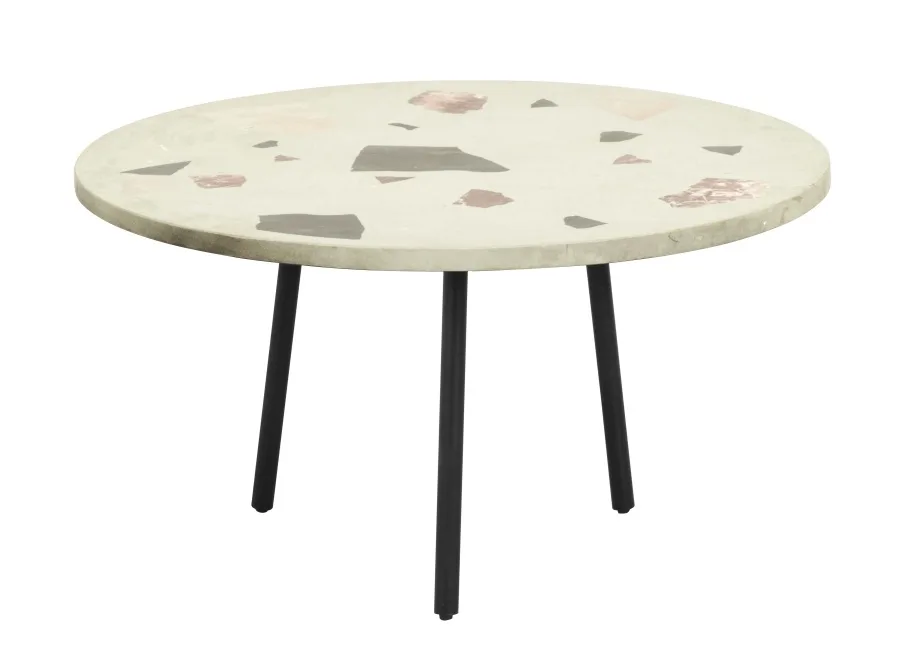 Terrazzo salontafel rond - pistache fra Nordal – produktbillede