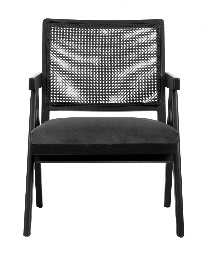 Wickerwork stoel - zwart /grijs van Nordal – productfoto