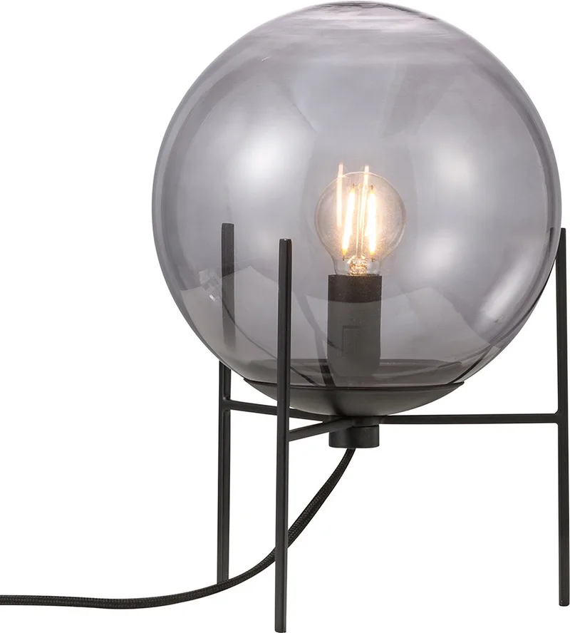 Alton 20-tafellamp-E14-smoke glas/zwart by Nordlux in Zwart – product photo