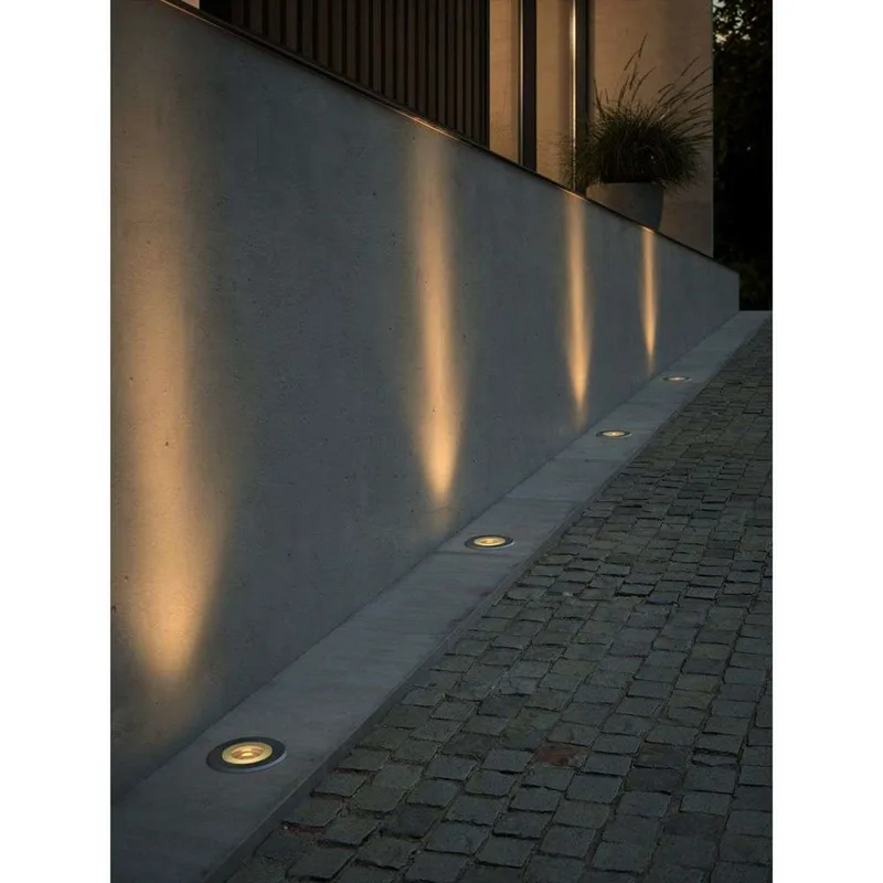 Andor Round Begraven Spot Stainless Steel - Nordlux - Aluminium by Nordlux – product photo