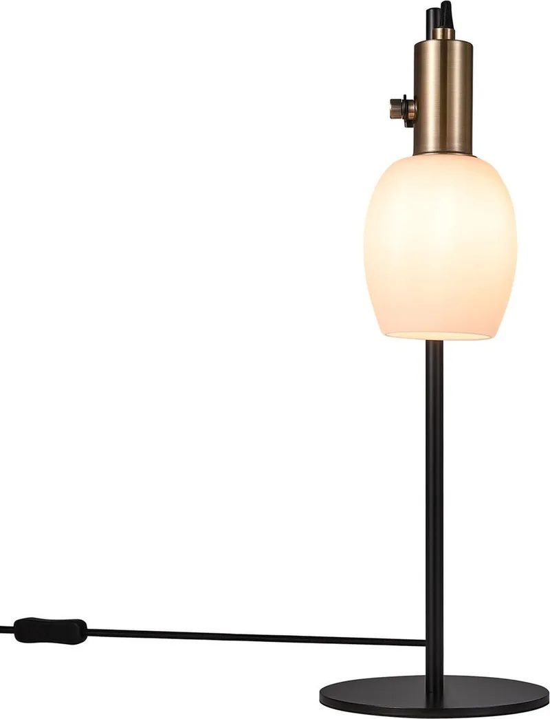 Arild-tafellamp-E14-opaal glas/zwart de Nordlux en Zwart – photo du produit