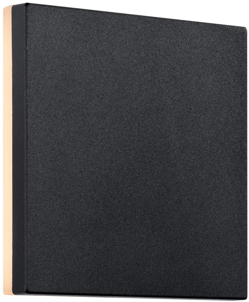 Artego-wandlamp-vierkant-LED module-IP54-zwart by Nordlux in Zwart – product photo
